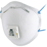 3M 8322 Cup-Shaped FFP2 Valved Dust/Mist Respirator