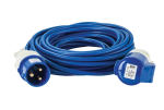 14m Extension Lead - 32A -  2.5mm Cable - Blue