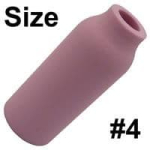#4-6mm Bore Cup Alumina, 48mm Long - 3 Series Gas Saver Spares