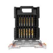 Versadrive Turbo Tip Impact Drill Bit 12 Piece Set - 3/16,#7,7/32,#F,9/32,5/16,11/32,3/8,27/64,1/2inch