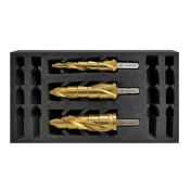 HMT VersaDrive TurboTip ImpactaStep Cutters Imperial 3PC 9/16inch,13/16inch,1-1/16inch