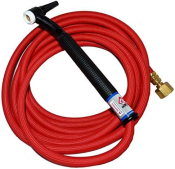 CK9 Flex Head Gas Cooled TIG Torch w/ 1pc 4m Superflex Cable 3/8inch BSP 125 Amps @100% Duty Cycle