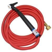 CK9 Flex Head Gas Cooled TIG Torch w/ 1pc 8m Superflex Cable 3/8inch BSP 125 Amps @100% Duty Cycle