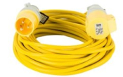 14m Extension Lead - 16A - 2.5mm Cable - Yellow