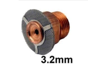 Tungsten Adapter w/Screens - Gas Saver Spares 3.2mm