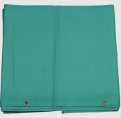 6' x 4' Green Canvas Welding Curtain