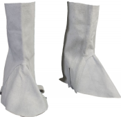 Welders Chrome Leather Spats with Velcro  - Standard
