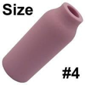 #4-6mm Bore Cup Alumina, 48mm Long - 3 Series Gas Saver Spares