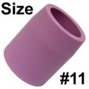 CK 3 Series Standard Alumina Gas Cup, Size 11, 29mm Long x 17.5mm Bore