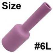 CK 3 Series Long Alumina Gas Lens Cup #6 9.5mm Bore