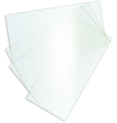 4 ½inch X 5¼inch CR39 Cover Lens - Sold Indvidually