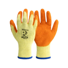 Coloursafe Pred Amber Grip Orange Latex Glove