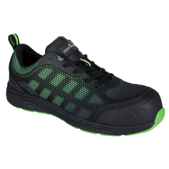 FT35 - Composite Textile Trainer S1PS FO SR Black/Green