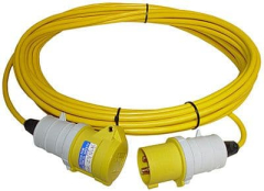 110V Trailing Extension Leads Yellow 16 & 32A