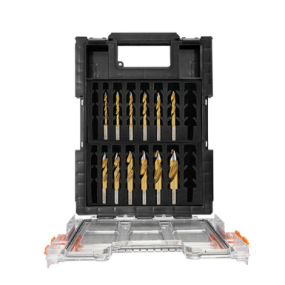 Versadrive Turbo Tip Impact Drill Bit 12 Piece Set - 3/16,#7,7/32,#F,9/32,5/16,11/32,3/8,27/64,1/2Inch