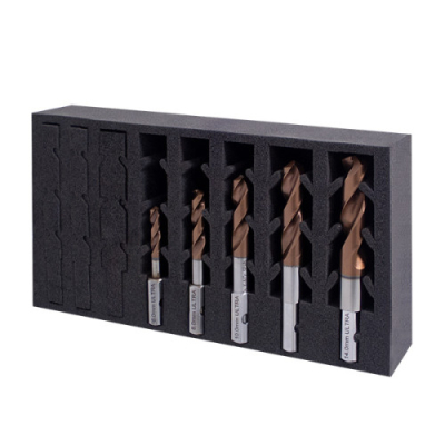 5PC 1/4,5/16,3/8,1/2,9/16Inch Ultra Twist Drill