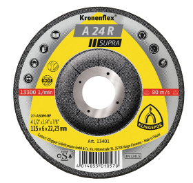 Klingspor  115 x 6 mm Grinding Disc - A24R SUPRA