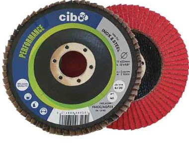 Cibo Conical FPC Ceramic Flap Disc 115mm x 60 Grit