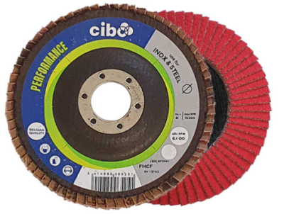 Cibo-Flat FPF Ceramic  Flap Disc 115mm x 40 grit