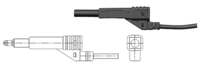 Bymat  2 Metre Black Cable