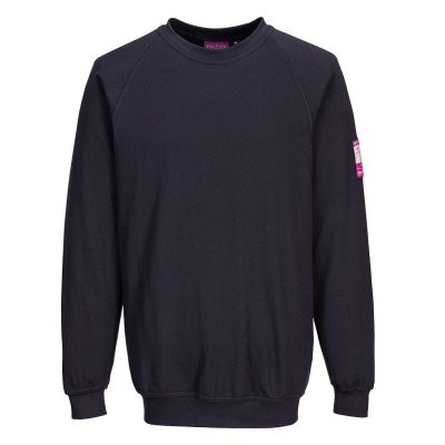 FR12 - Flame Resistant Anti-Static Long Sleeve Sweatshirt L