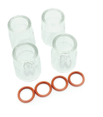 Furick No.8 Pro Pyrex Cup Kit (4x Cups & 4 O-Rings)