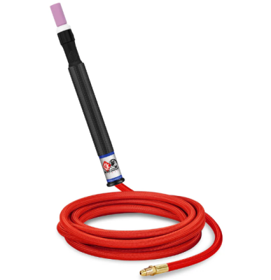 CK9P 8M Gas Cooled Pencil TIG Torch w/ 1pc Superflex Cable,3/8 BSP 125 Amps @100% Duty Cycle