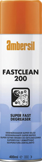 AMBERSIL Fast Clean 200 - Super Fast Degreaser - 12 x 400ml