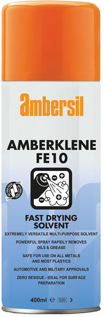 AMBERSIL AMBERKLENE FE10 Fast Drying Multi-Purpose Solvent Degreaser  - 12 x 440ml
