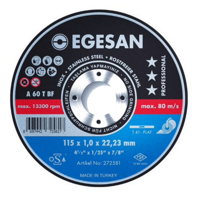 Egasan Egeli 115 x 1mm Slitting Disc